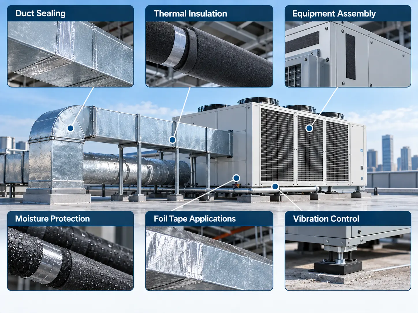 HVAC adhesive and insulation solutions